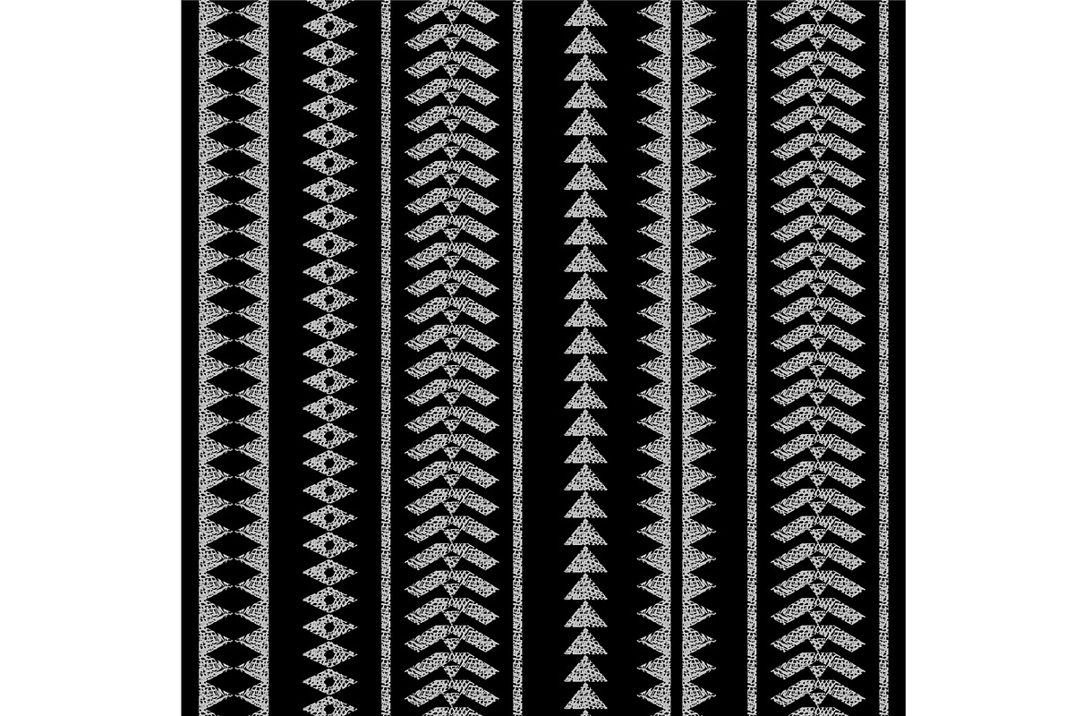 Native Geometric on Black Seamless, a Pattern Graphic by Sharon Schwalbe (Photo 1 of 5)