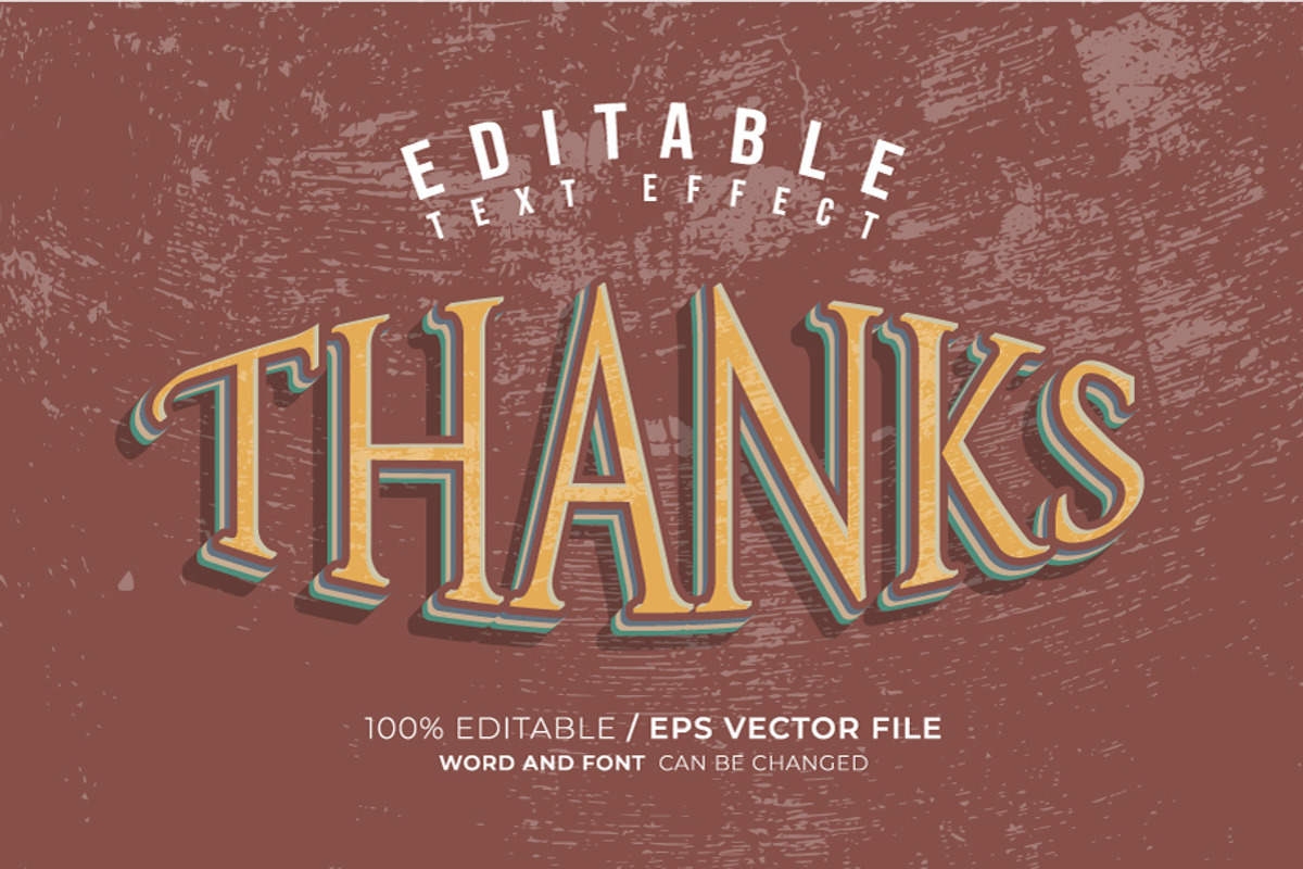 Rumble Vintage Editable Text Effect, a Brushes & More by Brainwave (Photo 2 of 2)