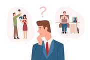 Choosing between career and family, a Person Illustration by Good Studio (Thumbnail 1 of 3)