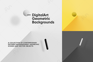 Vector geometric graphic visuals