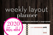 Weekly Calendar | InDesign Template, a Stationery Template by Planner Templates (Thumbnail 23 of 23)