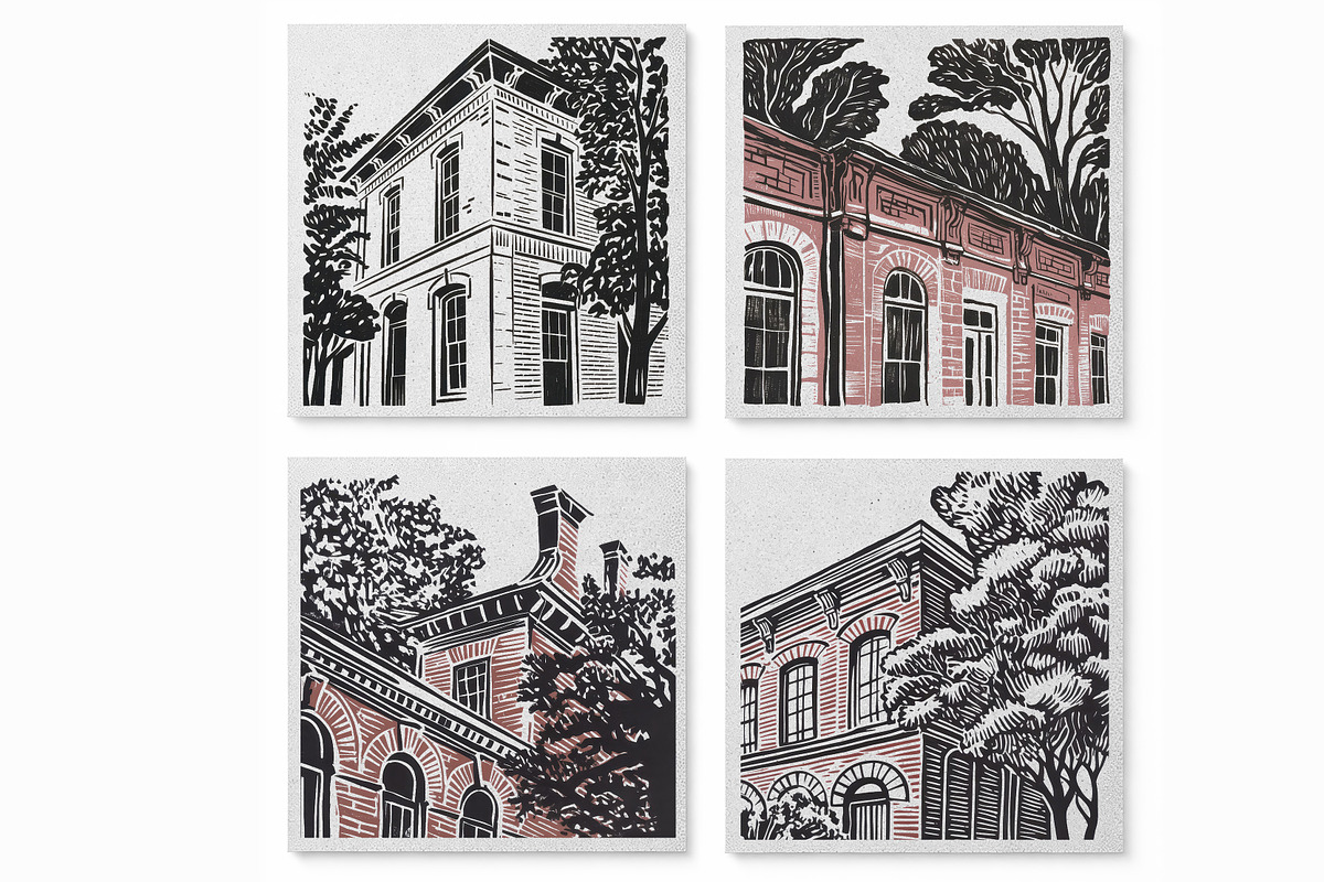 Illustration of a old brick house, an Object Graphic by SketchArtStudio (Photo 2 of 3)