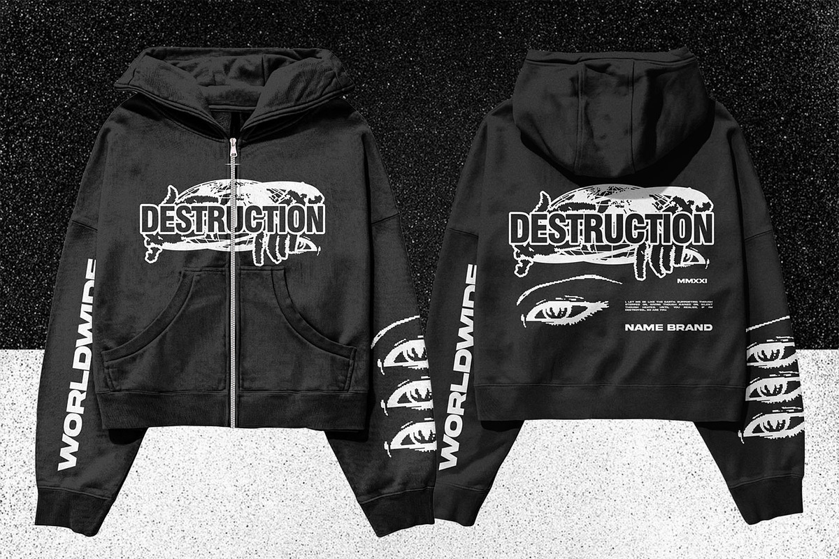 Mockup hoodie Zipper - vintage, a Hoody Mockup by arseavin project (Photo 1 of 3)
