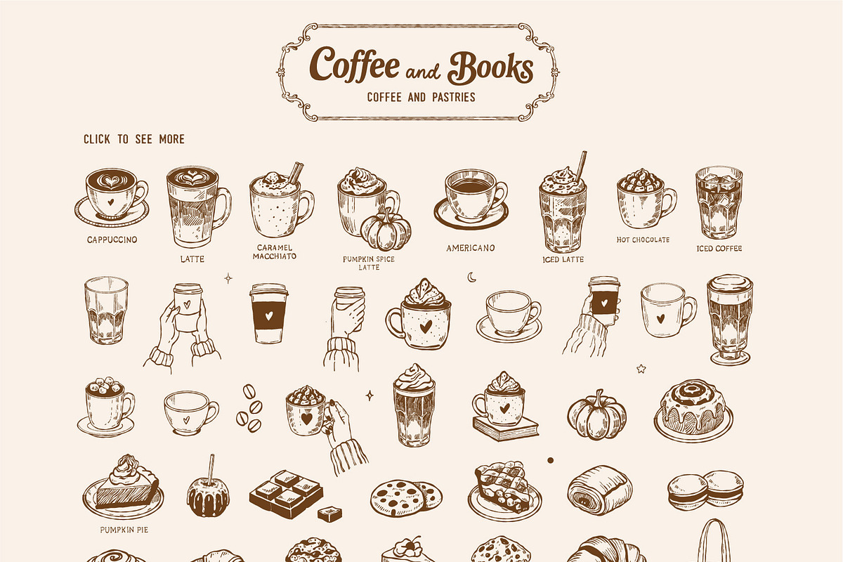 Coffee & Books Bookish Vector Set, an Object Graphic by VerAna (Photo 10 of 23)
