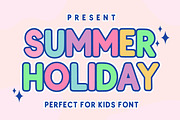 Summer Holiday, a Handwritten Font by Fourteen Letter (Thumbnail 1 of 6)