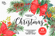 Christmas Clip Art, an Illustration by Elly Studio (Thumbnail 1 of 9)