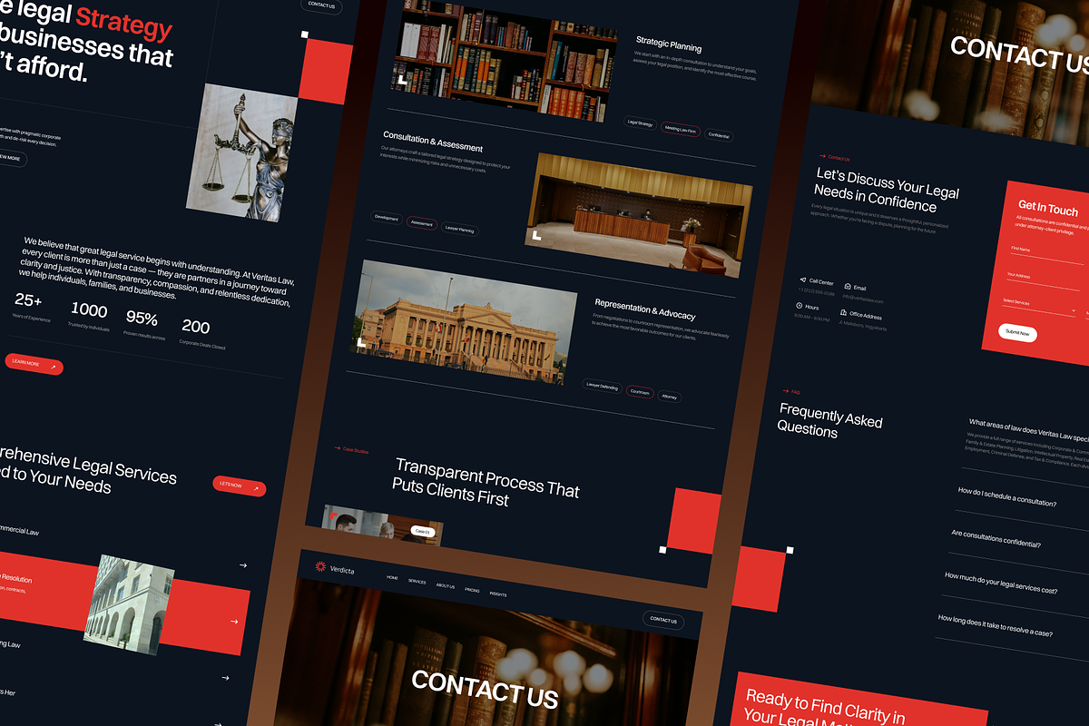 Verdicta - Law Firm Landing Page preview 4