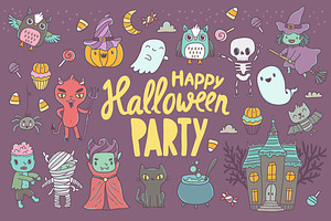 Cute Happy Halloween pattern