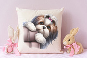 Peeking Around Corner Dog Clipart, an Illustration by RobertsArt (Thumbnail 2 of 7)