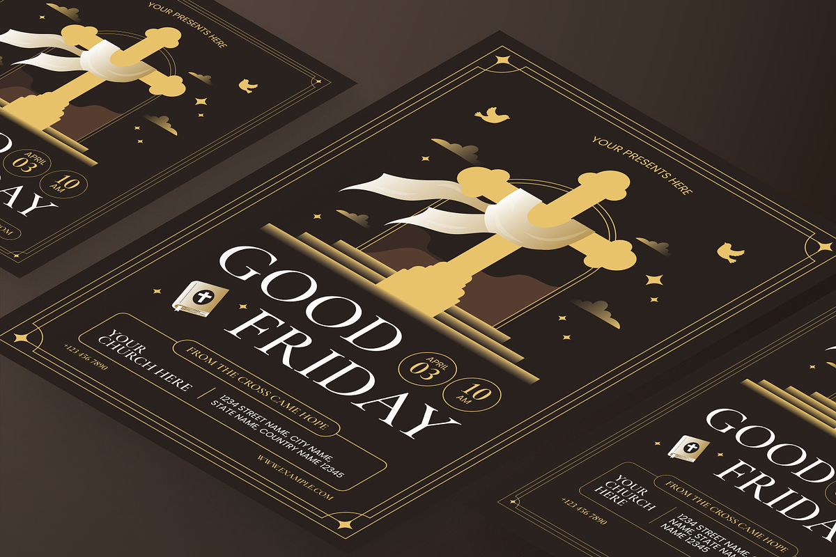 Good Friday - Flyer Set, a Flyer Template by Annora Studio (Photo 5 of 6)