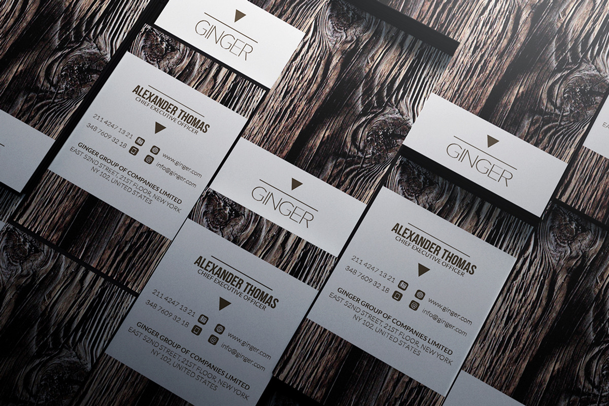 Wooden Business Card, a Business Card Template by Marvel (Photo 2 of 5)