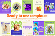 Funky Instagram Post Templates, a Social Media Template by Hell Yeah Designs (Thumbnail 5 of 8)