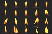 20 Gas Flame Photoshop Brushes, a Brush Add-On by SimplDesign (Thumbnail 2 of 2)