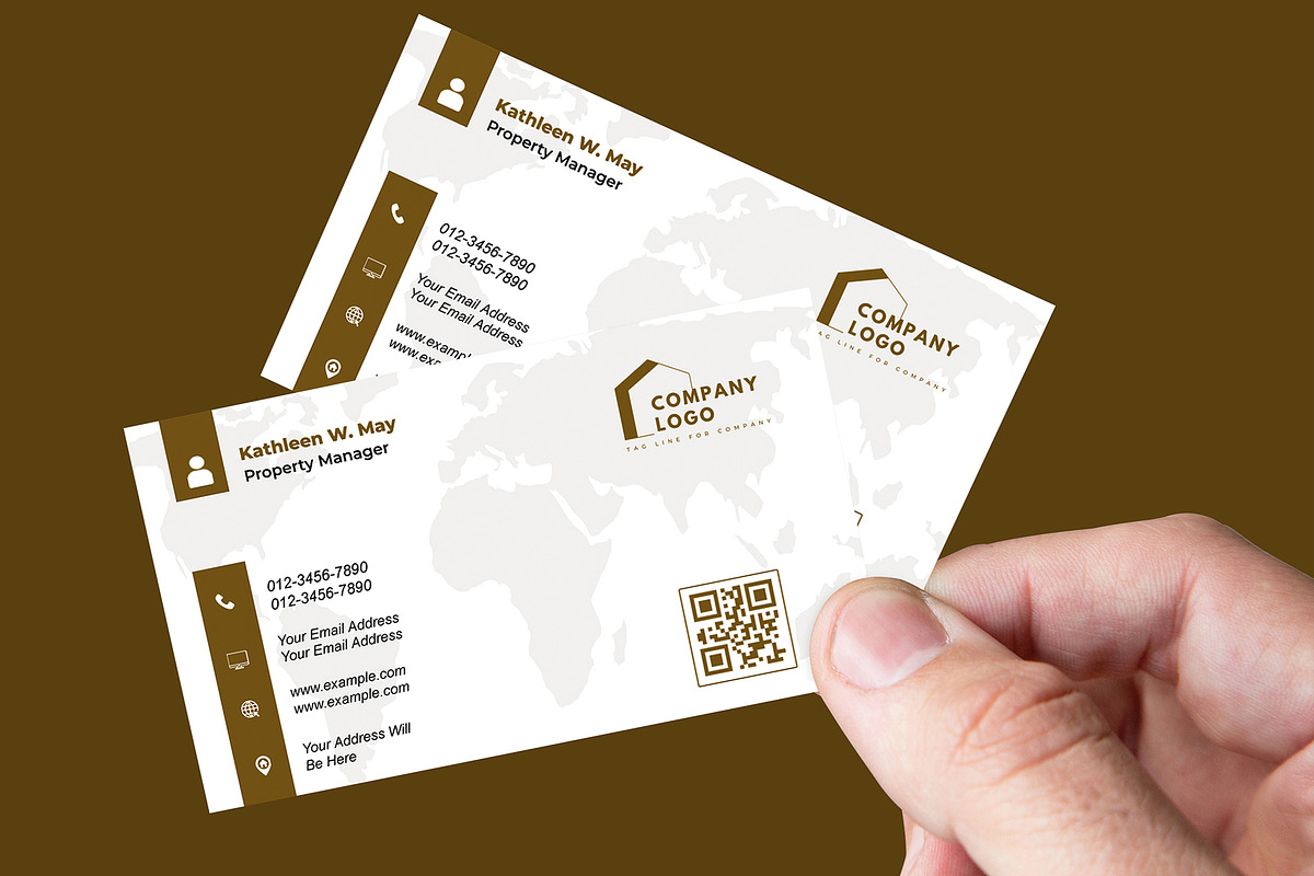 Vanta Modern Business Card PSD preview 2