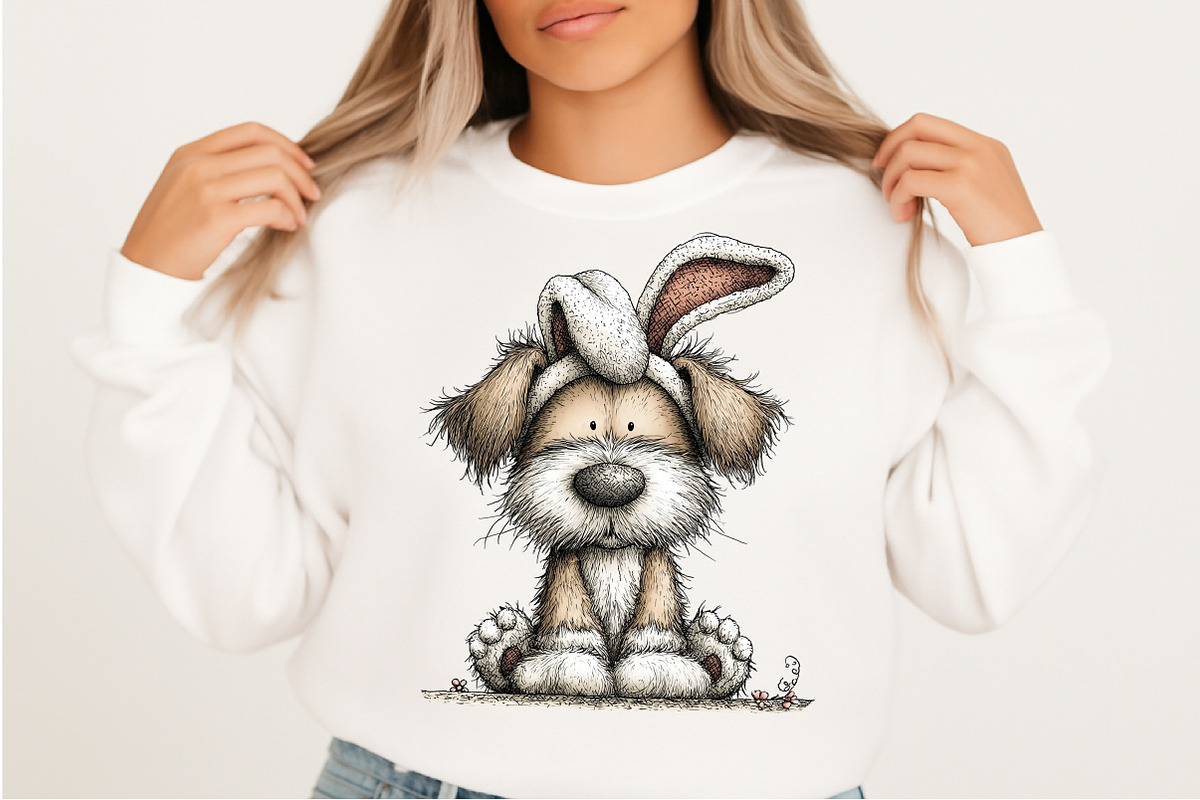 Whimsical Easter Dog Clipart, an Illustration by Craft Nest (Photo 7 of 11)