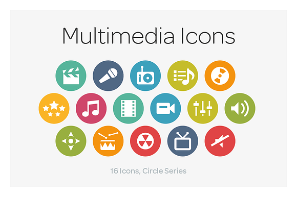 Circle Icons Multimedia