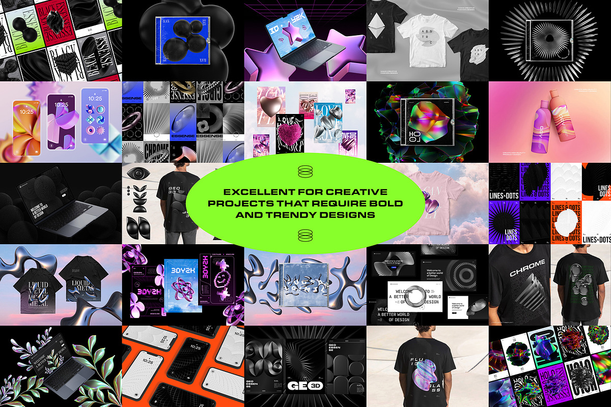 60%OFF - 3D BUNDLE - 2000+ elements, an Object Graphic by assetpro.design (Photo 8 of 8)