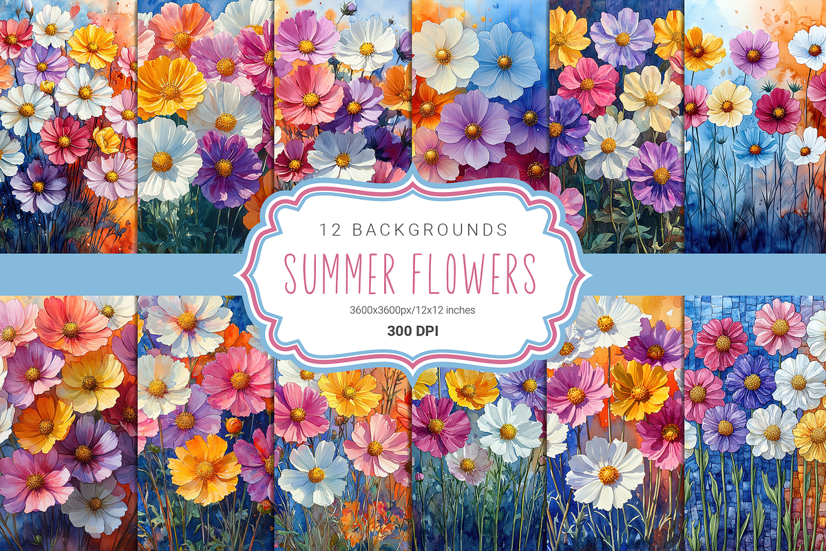 Summer Flowers, a Background Graphic by Curve Design (Photo 1 of 7)