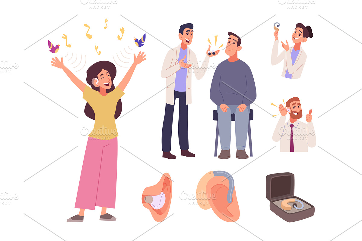 Hearing aid. Concept medical, a Healthcare Illustration by Onyx