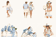 Coastal Lake Nautical Clipart Bundle, an Object Illustration by BusyDaydesign (Thumbnail 4 of 9)