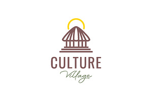 Culture Village Traditional Logo