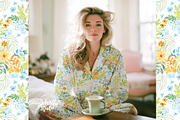 Trio 7 Granny Chic Patterns, a Pattern Graphic by Webvilla Studio (Thumbnail 2 of 8)