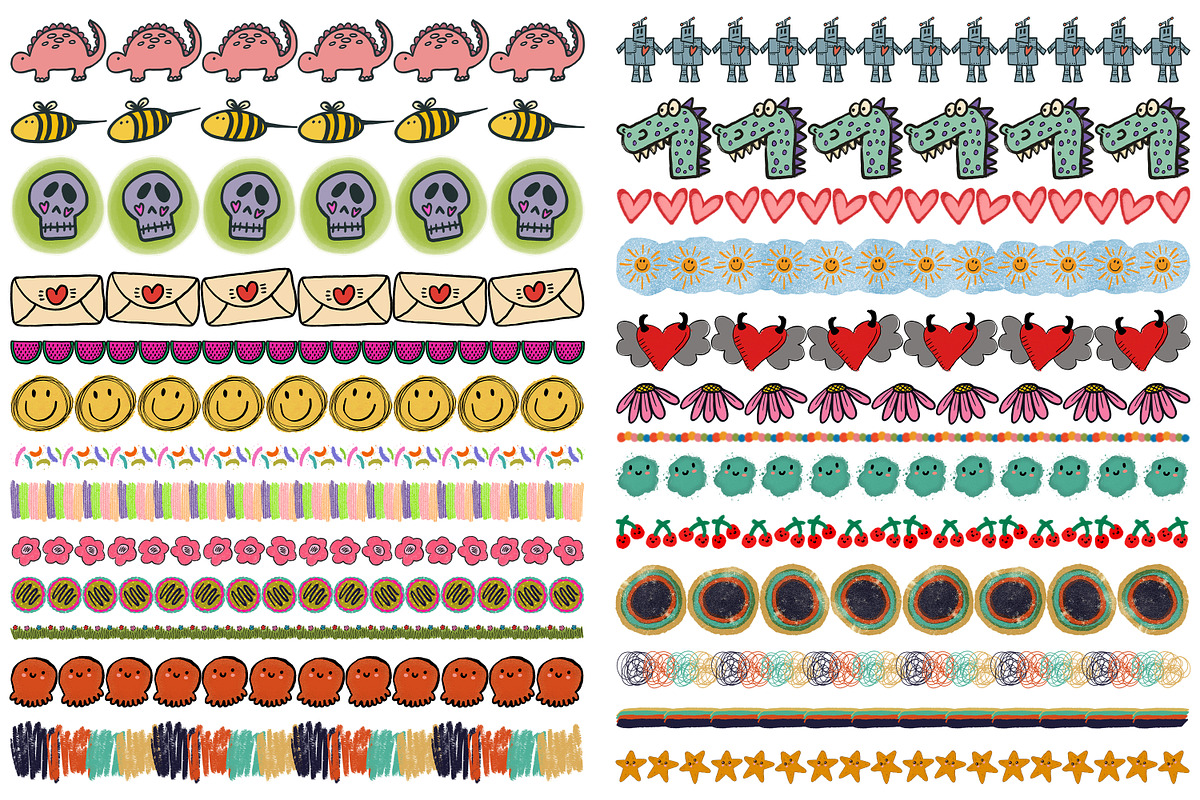 Hand Drawn Set of 50 Png Borders, an Object Graphic by Heather Green Designs (Photo 2 of 6)