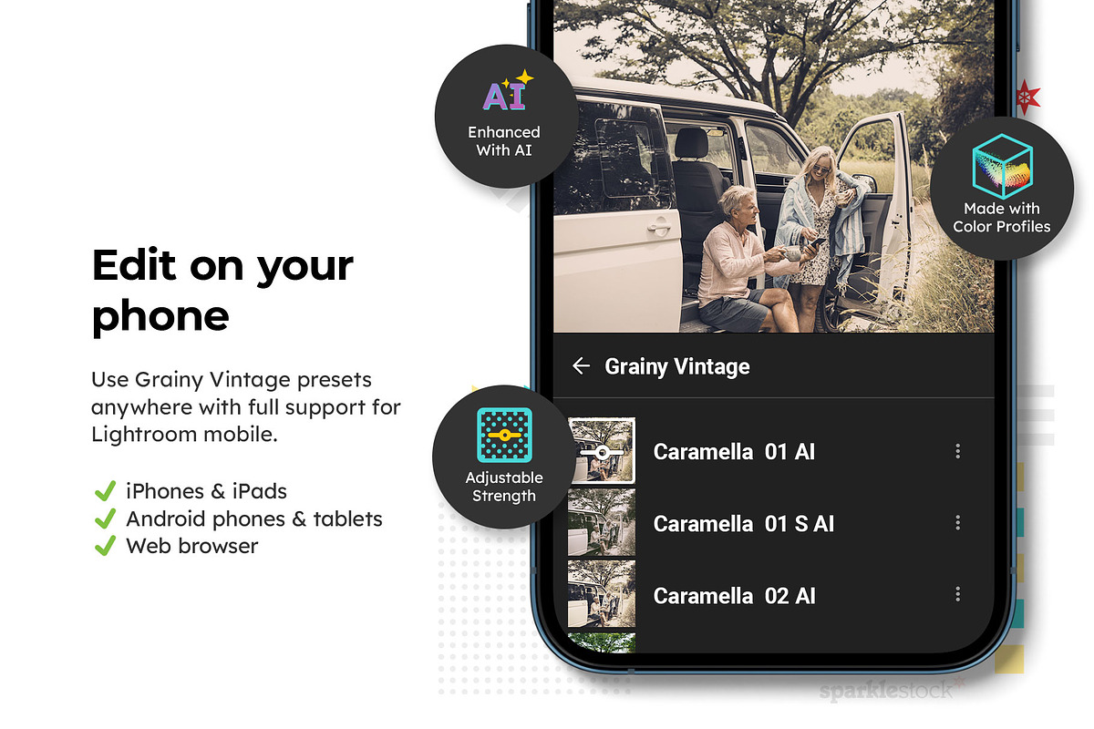 20 Grainy Vintage Lightroom Presets, a Preset Add-On by SparkleStock (Photo 10 of 13)