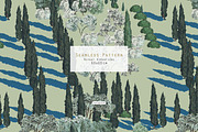 La Villa. Patterns and Panorama, a Pattern Graphic by Irina Dolgikh (Thumbnail 4 of 14)
