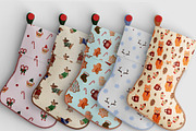 Christmas seamless patterns set, a Pattern Graphic by Dreamline Desings (Thumbnail 10 of 10)