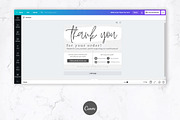 Thank You Order Card for Canva, a Card Template by Thirty One Palms Studio (Thumbnail 4 of 7)