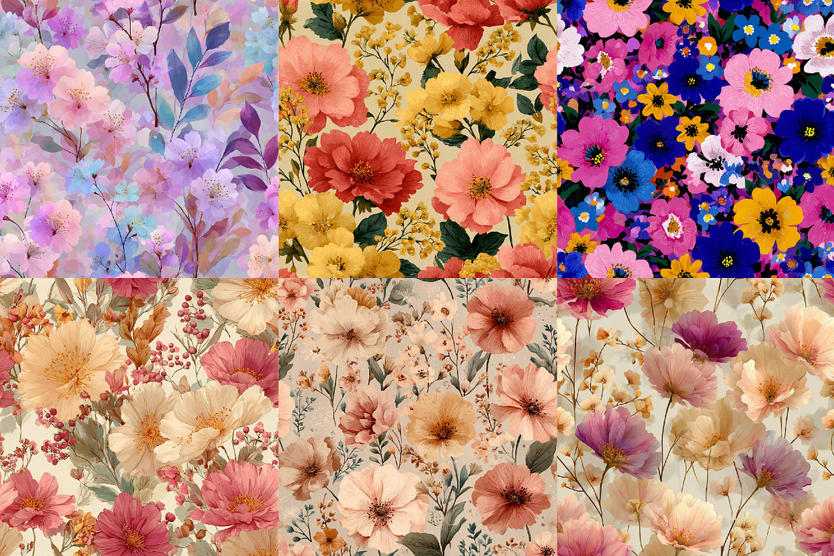 Summer Ditsy Floral Patterns, an Illustration by DreamPrint404 (Photo 5 of 8)