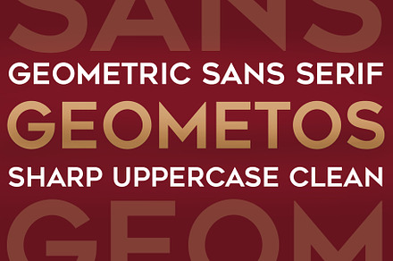 Geometos font
