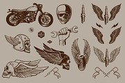 BIKERS BROTHERHOOD 7 ( Editable ), an Illustration by Artistic & Unique (Thumbnail 4 of 15)