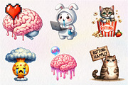 Funny Brainrot Sublimation Clipart, an Illustration by CreationArt (Thumbnail 4 of 5)