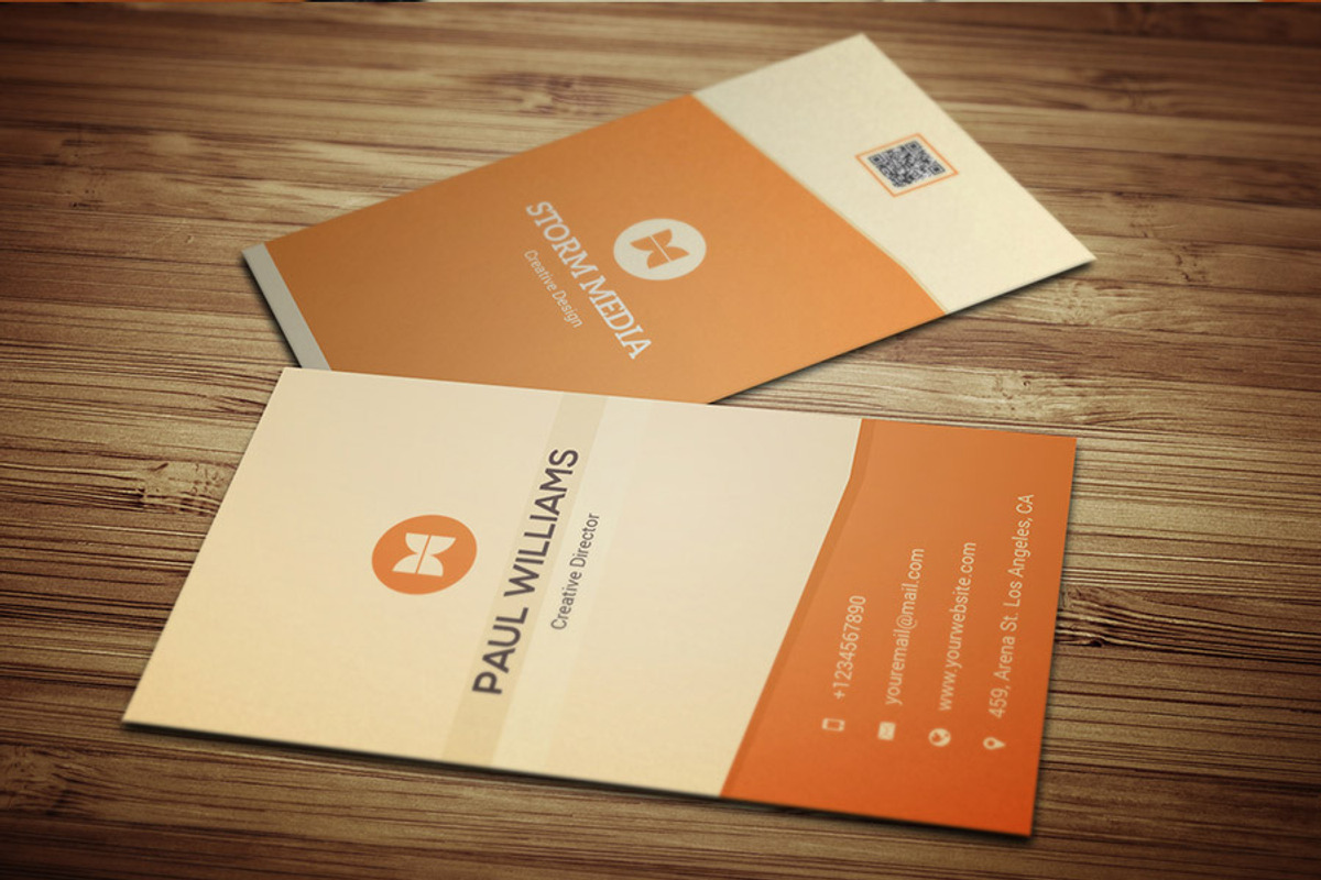 Minimal Corporate Business Card V3, a Business Card Template by PSD Storm (Photo 2 of 5)