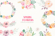 Spring Flowers- Watercolor set, an Illustration by Flora+Bear (Thumbnail 1 of 3)