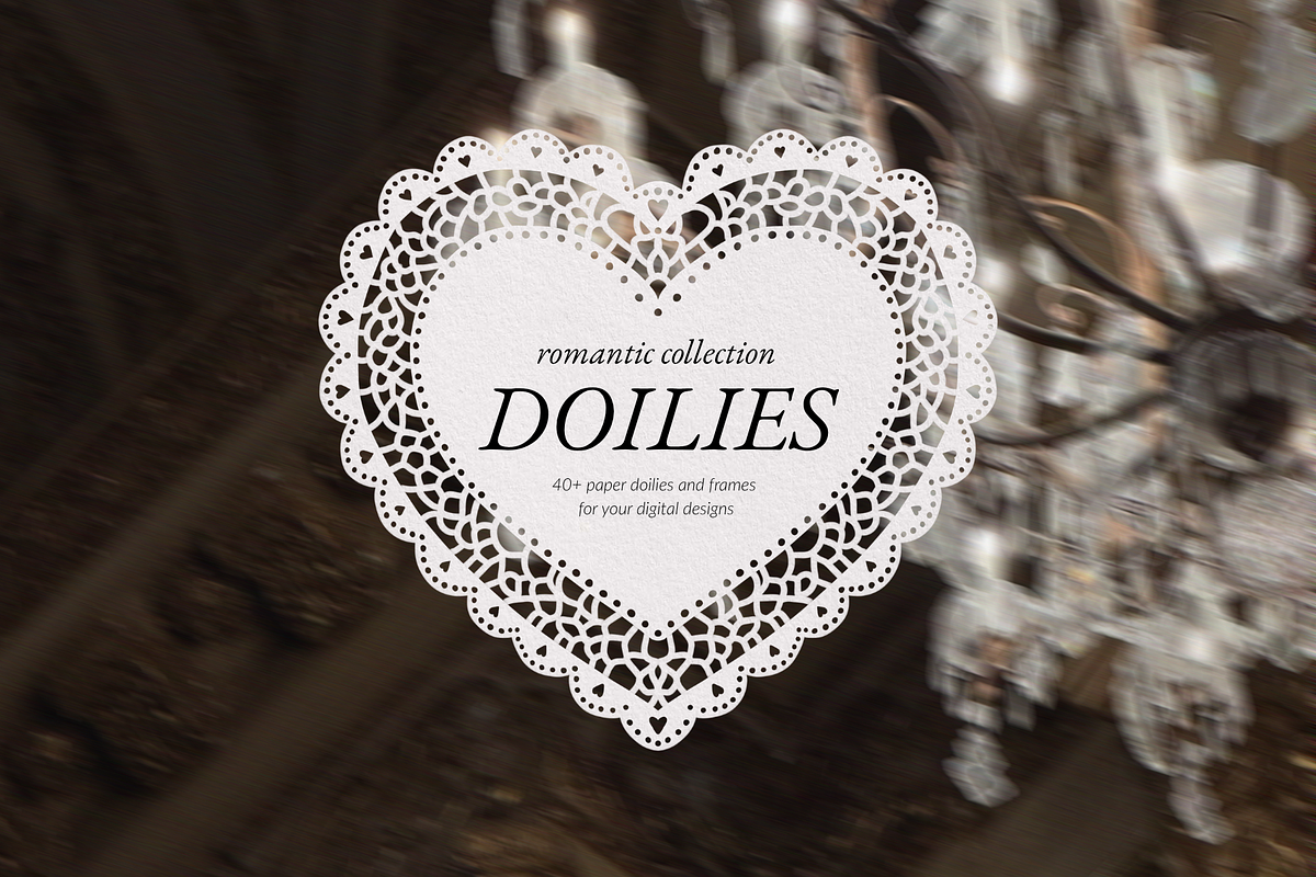 Romantic Paper Doilies & Frames, a Seasonal Illustration by Aesthetic Vault (Photo 1 of 8)