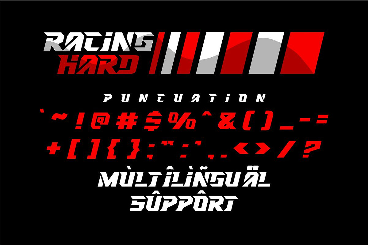 RACING HARD - Racing Font, a Font by GFRcreative (Photo 3 of 5)