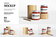 Jam Jar Mockup, a Packaging Mockup by AndikaGraphic (Thumbnail 1 of 5)