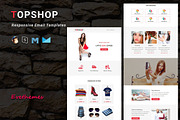 TOPSHOP - Responsive Email Template, an Email Template by evethemes (Thumbnail 1 of 3)