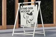 A-Frame Sidewalk Sign Mockup, an Advertising Mockup by graphicsauce (Thumbnail 2 of 3)