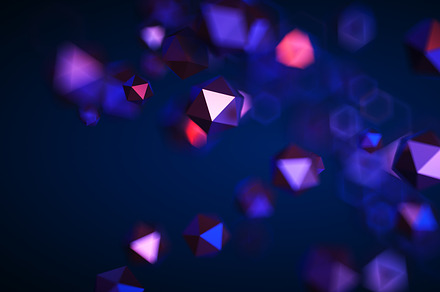 Abstract black background with, a Technology Illustration by Shanvood