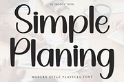 Simple Planing, a Sans Serif Font by FreshTypeINK (Thumbnail 1 of 8)