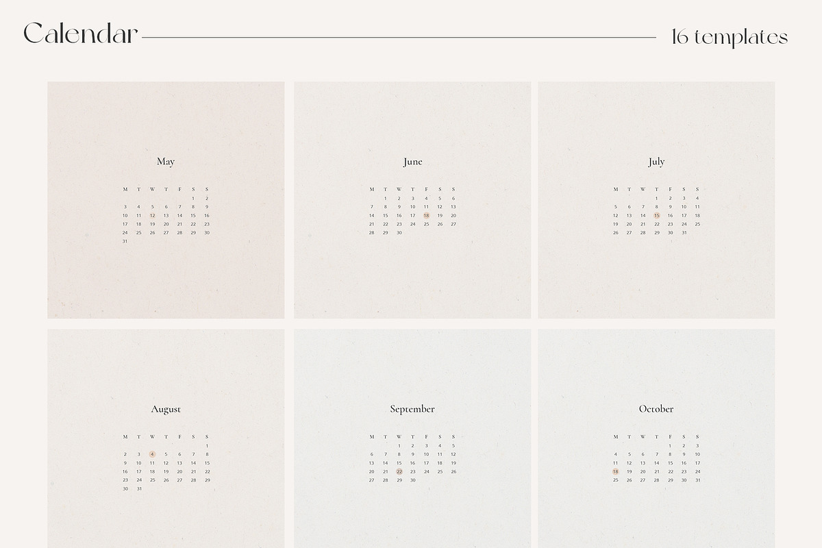 CANVA & PS / 160+ Aesthetic template, a Social Media Template by Simple có (Photo 17 of 19)