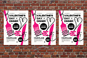Valentine’s Day Dinner Flyer Set, a Flyer Template by Aiyari Graphic (Thumbnail 3 of 3)