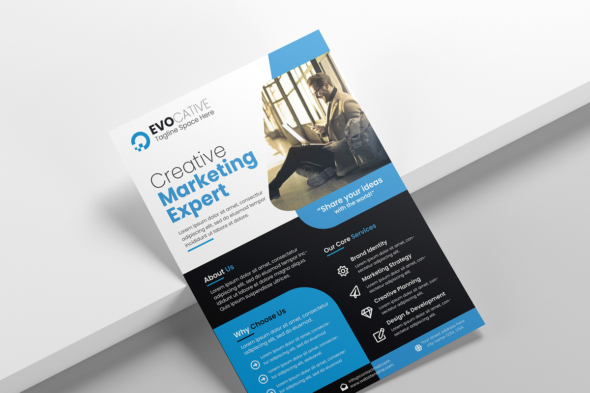 Corporate Flyer Template Design, a Flyer Template by famush (Photo 3 of 5)