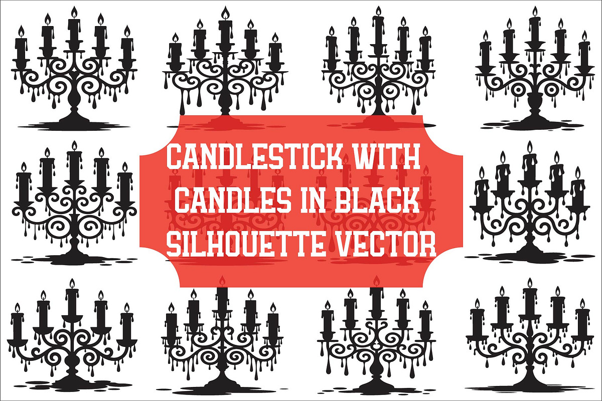 Candle silhouette vector, an Illustration by Amazin_art (Photo 1 of 13)