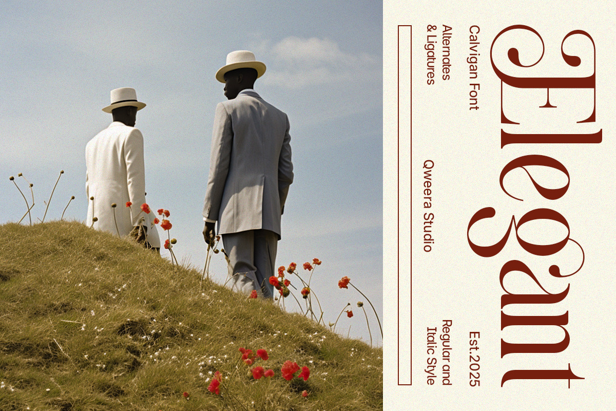 Calvigan - Romantic Elegant Luxury, a Serif Font by Qweera Studio (Photo 5 of 12)