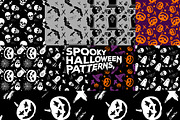 Spooky Halloween Pattern Backgrounds, a Pattern Graphic by Layerform Design Co. (Thumbnail 2 of 3)